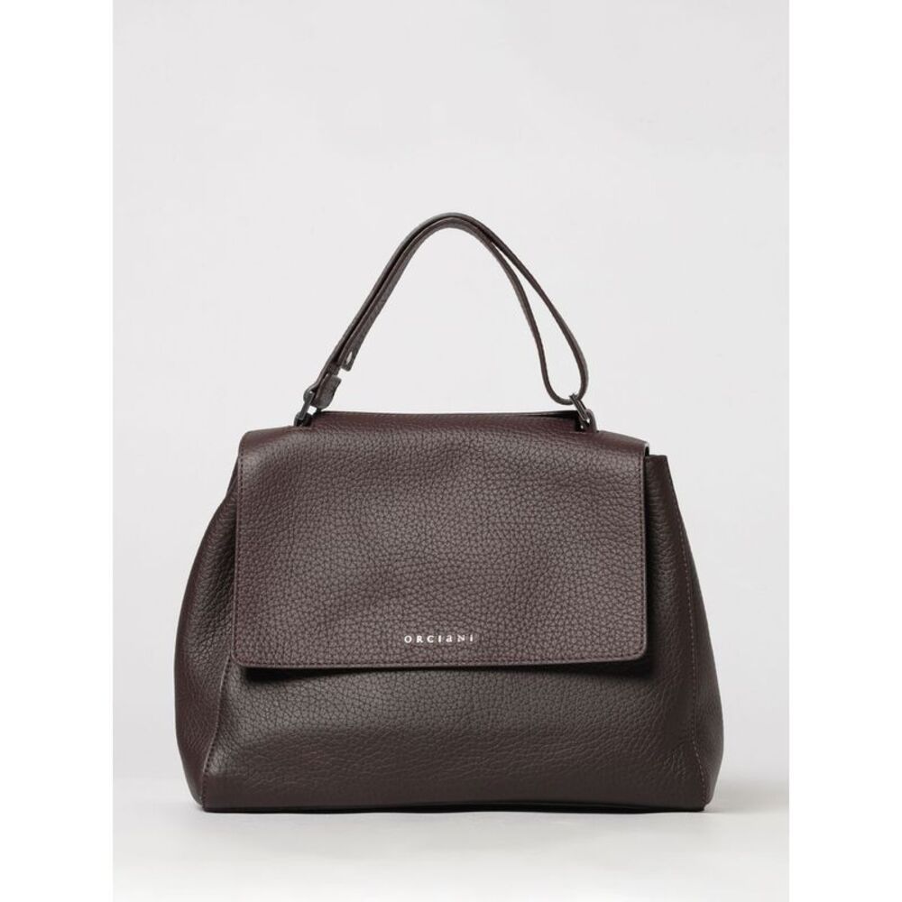 Orciani Women Sveva Medium Handbag Orciani In Hammered Leather With Metal Logo